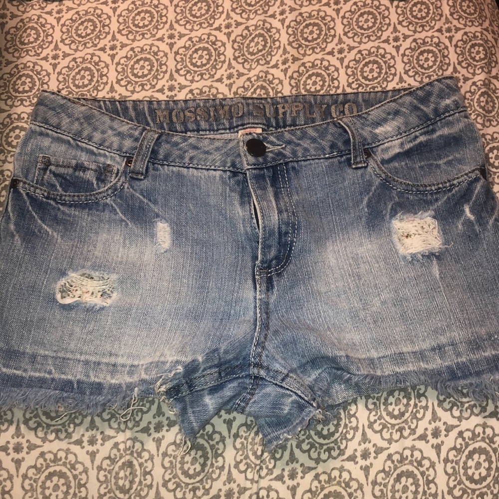 Blue jean shorts